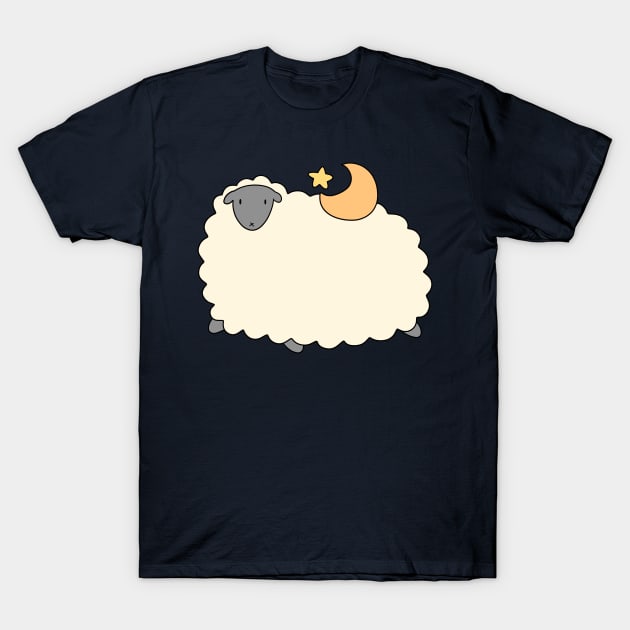 Star and Moon Sheep T-Shirt by saradaboru